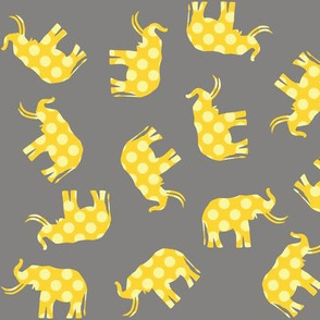 Yellow Polka Elephant