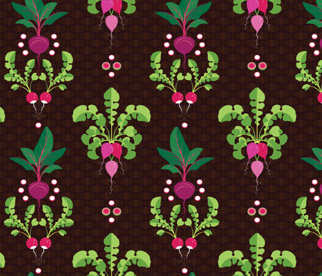 Getting to the Root of It All fabric by hootenannit on Spoonflower - custom fabric