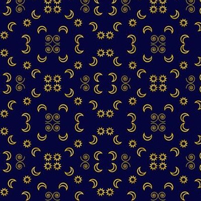 Moon and Stars Brocade