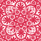 Bombay ~ Red & White