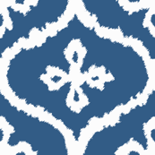Gem Blue Ikat Ogee