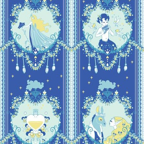 Cupid Painted Blind (Blue)