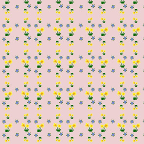 Daffodils and Forget-Me-Nots