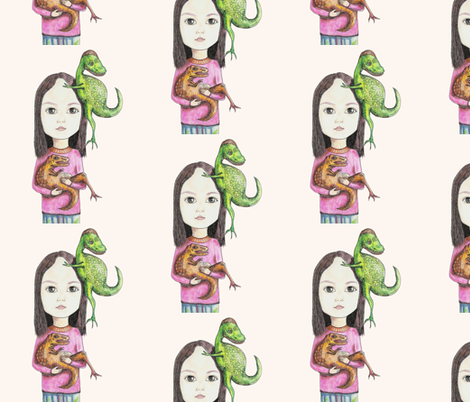 Dorian with dinosaurs