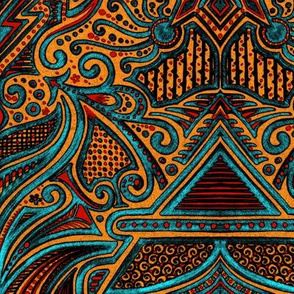 southwestern pattern fabric, wallpaper & gift wrap - Spoonflower