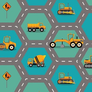 Roading Machinery Hexagonal