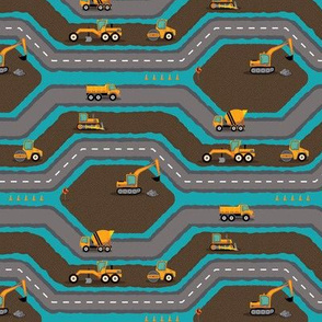 Busy Roadbuilding - Blue