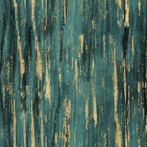 teal and gold fabric, wallpaper & gift wrap - Spoonflower