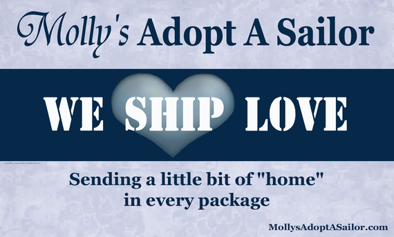 Military moms sending a little love from home to the deployed troops. 