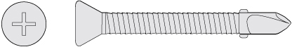 Self Drill with Wings Screw