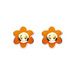 Citrine Birthstone Flower Stud Earrings (Nov)