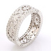 18ct White Gold Lattice Design Diamond Ring