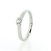Platinum Semi Bezel Set 0.22ct Diamond Ring