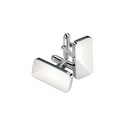 Sterling Silver Heavy Rectangular Cufflinks