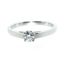 18ct White Gold 4 Claw 0.26ct Diamond Ring