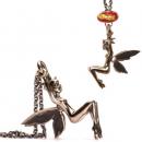Silver Necklace with Fairy
