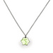 Jane Moore Oxidised Silver & Green Enamel Small Star Flower Necklace