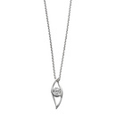 Silver Marquise CZ Necklace