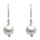 Sterling Silver Freshwater Pearl Drop Earrings