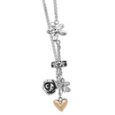 Linda Macdonald Flutter Silver & 9ct Yellow Gold Necklace