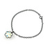Jane Moore Oxidised Silver & Blue Green Enamel Flower Bracelet