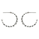 Small Twist Hoop Earrings