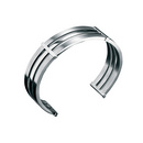 Stainless Steel Three Layer Cuff Bangle