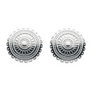 Kit Heath Silver Chantilly Stud Earrings