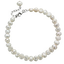 Silver Pearl Bracelet