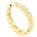 18ct Yellow Gold Narrow Floral Diamond Ring