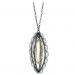Teri Howes Silver and 18ct Gold Embellish Pod Pendant
