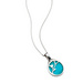Silver Turquoise Blossom Pendant