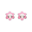 Opal Birthstone Flower Stud Earrings (Oct)