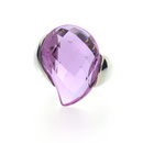 Babette Wasserman Amethyst Infinity Thorn Ring