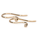 Earring Hooks, Gold/Diamond