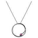 Elodie Serpentine Pink Sapphire & Diamond Necklace