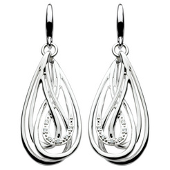 image of Elodie Weave Diamond Earrings