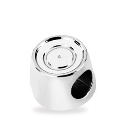 image of Sterling Silver Rolo Charm Bead