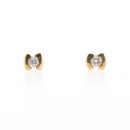 9ct Yellow Gold Diamond Studs
