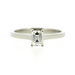 Platinum 4 Claw Emerald Cut 0.51ct Diamond Ring