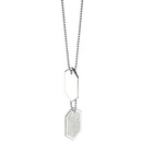 Sterling Silver Double Dog Tag Necklace