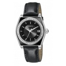 SALE! Breil Escape Stainless Steel and Black Leather Watch