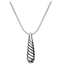 image of SALE! Kit Heath Silver Small Rope Necklace