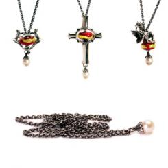 image of Silver Necklace with Pearl