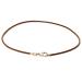 Brown Leather Trollbead Necklace