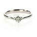 18ct White Gold 4 Claw Compass Set 0.21ct Diamond Ring