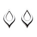 Organic Teardrop Stud Earrings