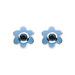 Sapphire Birthstone Flower Stud Earrings (Sep)