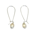 Marlene Hounam Silver Pearl Dropper Earrings