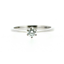 image of 18ctw 6 Claw Set 0.24ct Diamond Ring